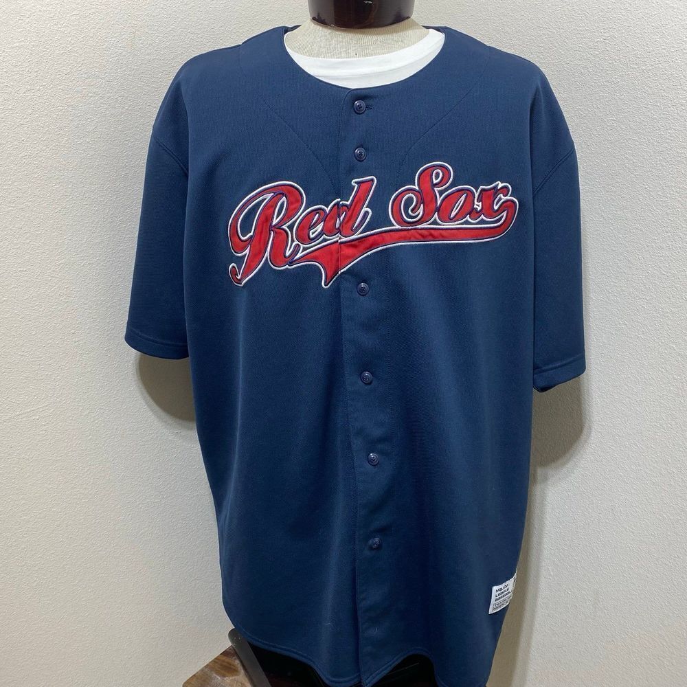 Vintage True Fan BOSTON RED SOX Button Down Size XXL Jersey